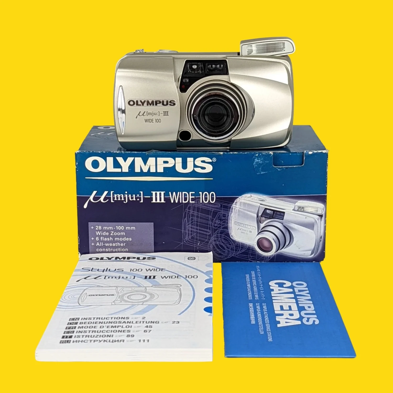 BRAND NEW - Olympus Mju III Wide 100 35mm Film Camera Point And Shoot 3 BRAND NEW - Olympus Mju III Wide 100 35mm Film Camera Point And Shoot