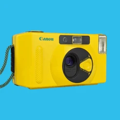 Canon® Canon Snappy S 35mm Film Camera Point And Shoot - Yellow -Film Camera Store canon snappy s 35mm film camera point and shoot yellow 3