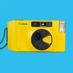 Canon® Canon Snappy S 35mm Film Camera Point And Shoot - Yellow -Film Camera Store canon snappy s 35mm film camera point and shoot yellow 4