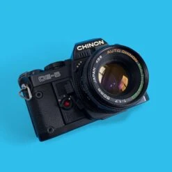 Chinon CE-5 Vintage SLR 35mm Film Camera With 50mm Prime Lens