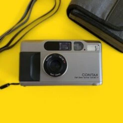 Contax T2 Champagne 35mm Film Camera Point & Shoot With 38mm F/2.8 Lens -Film Camera Store contax t2 champagne 35mm film camera point and shoot with 38mm f2 8 lens 1