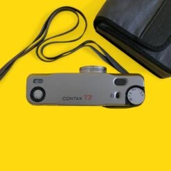 Contax T2 Champagne 35mm Film Camera Point & Shoot With 38mm F/2.8 Lens -Film Camera Store contax t2 champagne 35mm film camera point and shoot with 38mm f2 8 lens 4