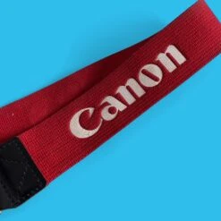 Canon® Genuine Canon Royal Red SLR Camera Strap -Film Camera Store genuine canon royal red slr camera strap 3
