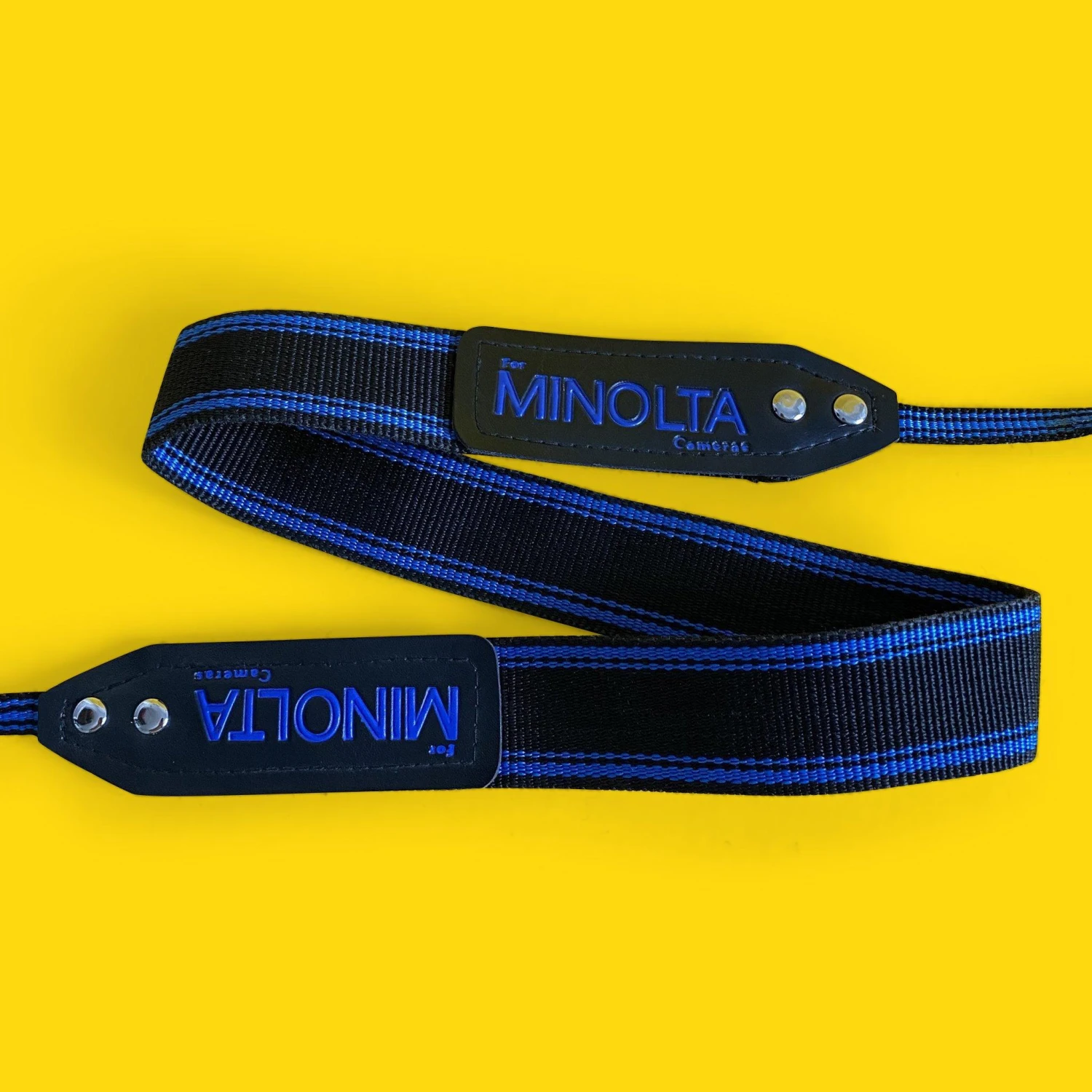 Genuine Minolta Blue & Black SLR Camera Strap 3 Genuine Minolta Blue & Black SLR Camera Strap