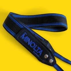 Genuine Minolta Blue & Black SLR Camera Strap 10 Genuine Minolta Blue & Black SLR Camera Strap -Film Camera Store genuine minolta blue and black slr camera strap 3