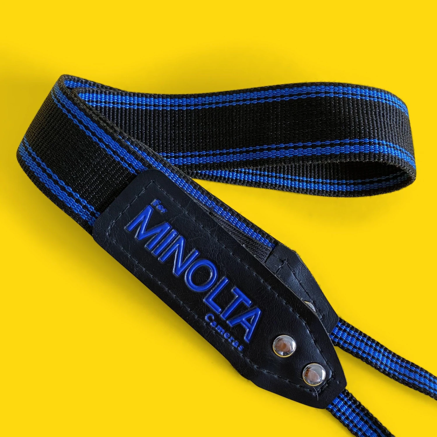 Genuine Minolta Blue & Black SLR Camera Strap 5 Genuine Minolta Blue & Black SLR Camera Strap - Image 3