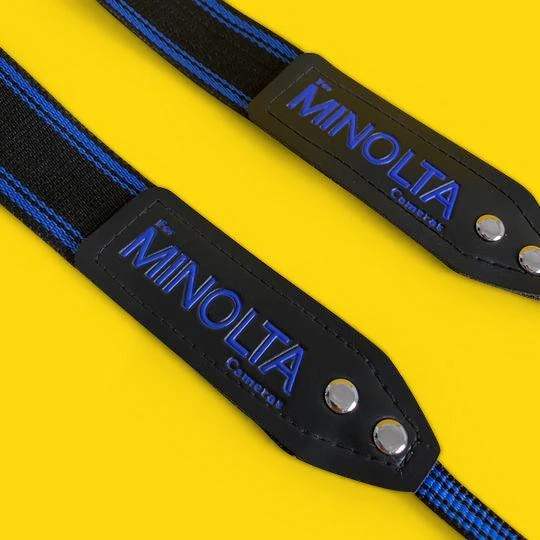Genuine Minolta Blue & Black SLR Camera Strap 6 Genuine Minolta Blue & Black SLR Camera Strap - Image 4