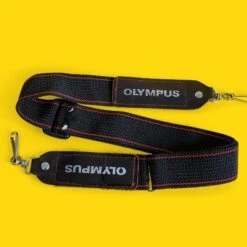Genuine Olympus Black & Red SLR Camera Strap