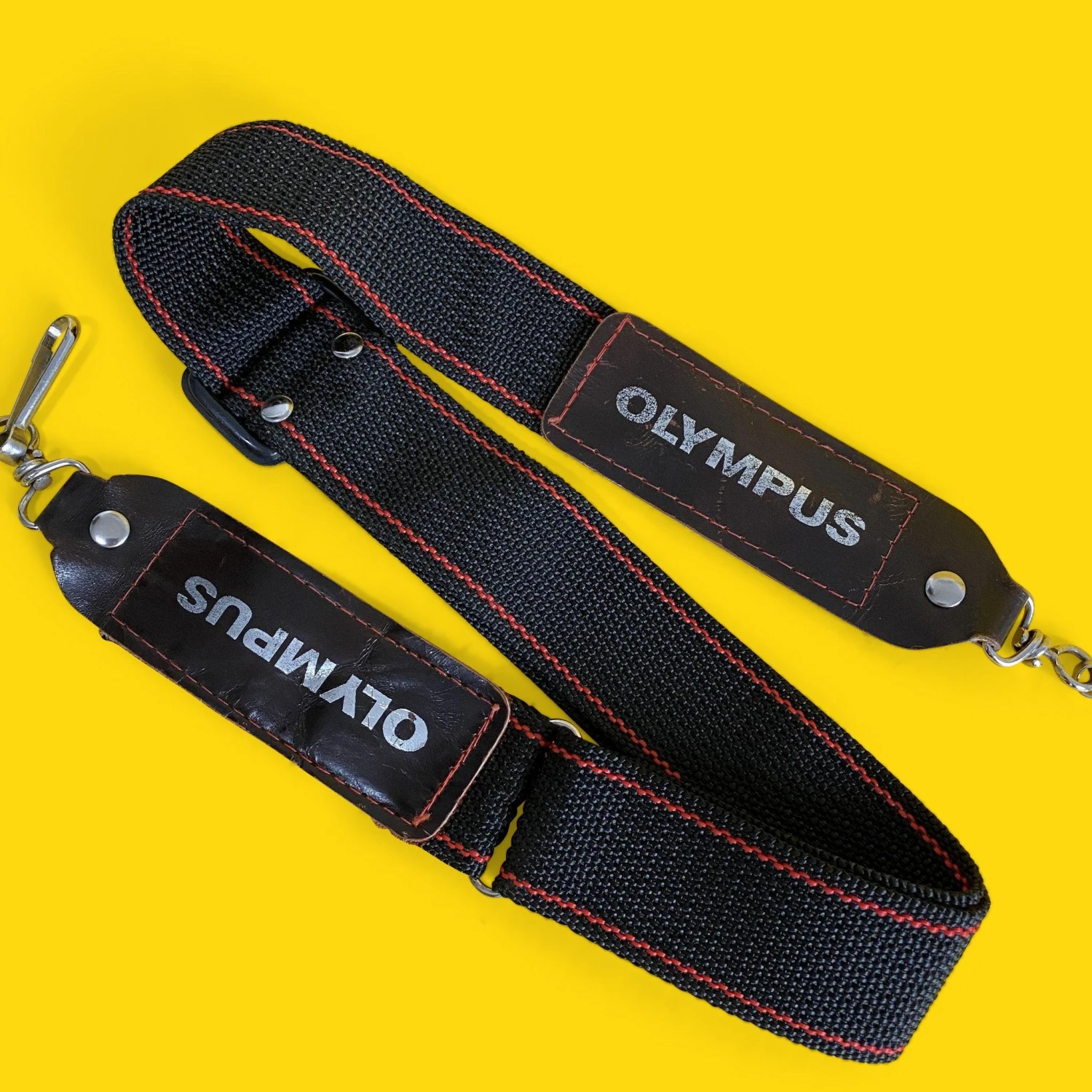 Genuine Olympus Black & Red SLR Camera Strap 4 Genuine Olympus Black & Red SLR Camera Strap - Image 2