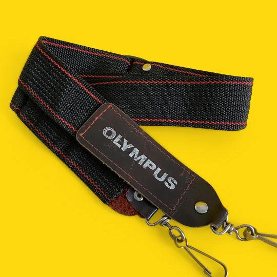 Genuine Olympus Black & Red SLR Camera Strap 5 Genuine Olympus Black & Red SLR Camera Strap - Image 3