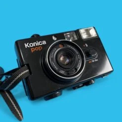 Konica POP Black 35mm Film Camera Point And Shoot -Film Camera Store konica pop black 35mm film camera point and shoot 11