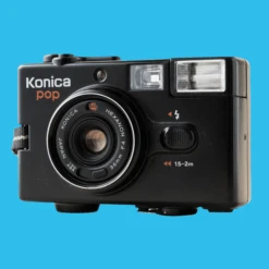 Konica POP Black 35mm Film Camera Point And Shoot -Film Camera Store konica pop black 35mm film camera point and shoot 3
