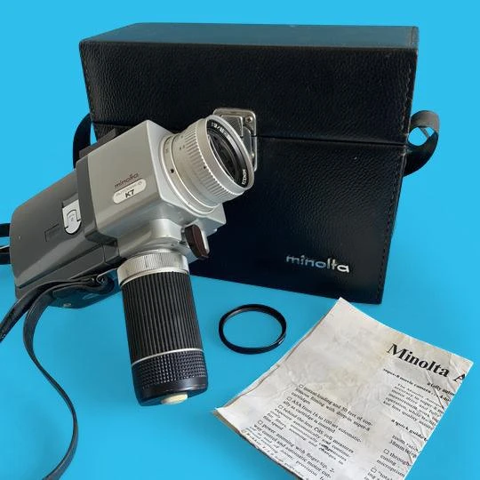 Minolta Autopak-8 K7 Super 8 Movie Cine Camera With Leather Carry Case 3 Minolta Autopak-8 K7 Super 8 Movie Cine Camera With Leather Carry Case