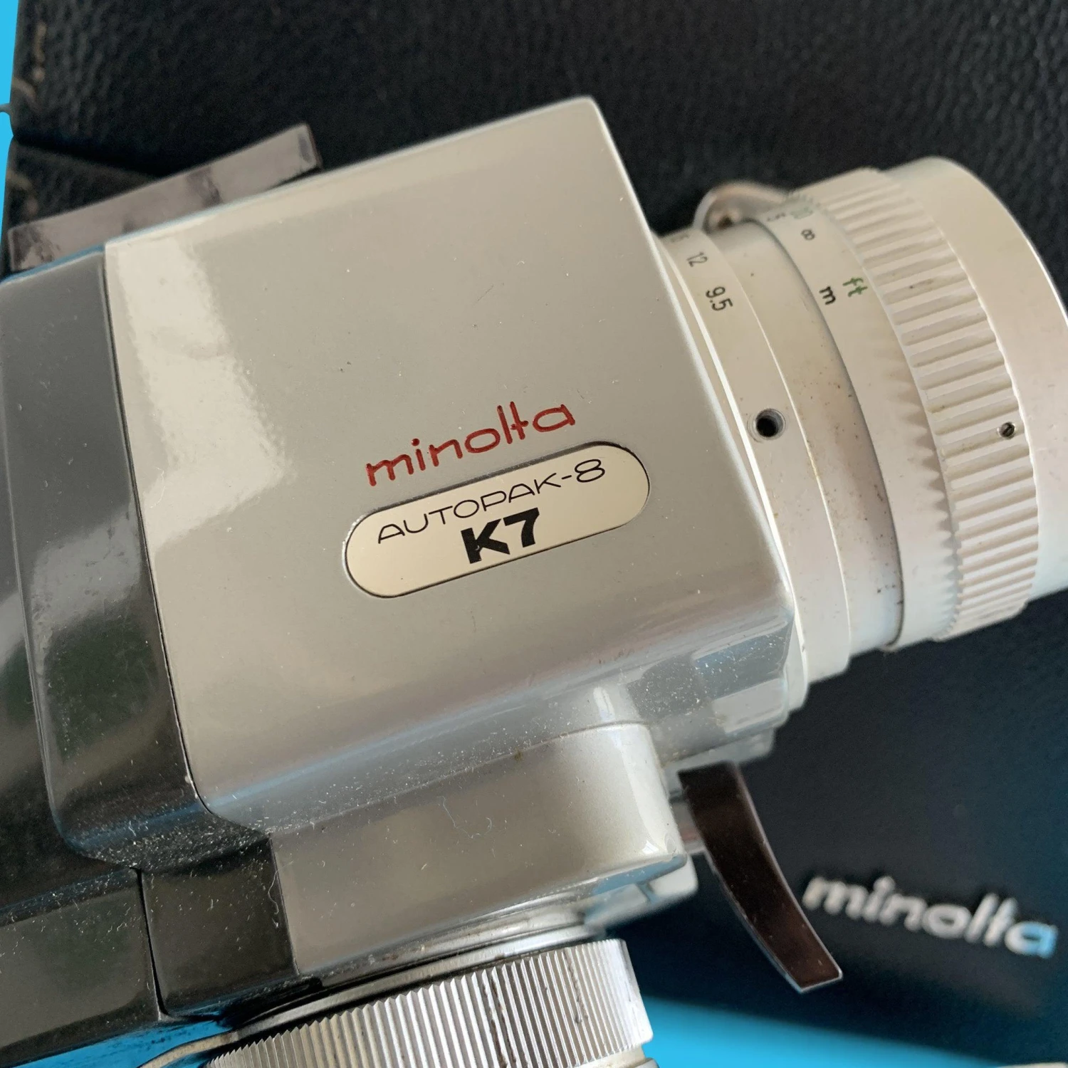 Minolta Autopak-8 K7 Super 8 Movie Cine Camera With Leather Carry Case 7 Minolta Autopak-8 K7 Super 8 Movie Cine Camera With Leather Carry Case - Image 5