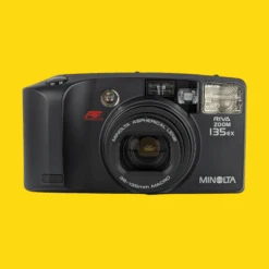 Minolta Riva Zoom 135EX Black 35mm Film Camera Point And Shoot