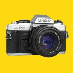 Minolta X-500 SLR 35mm Film Camera With Auto Zoom Lens -Film Camera Store minolta x 500 slr 35mm film camera with auto zoom lens 3