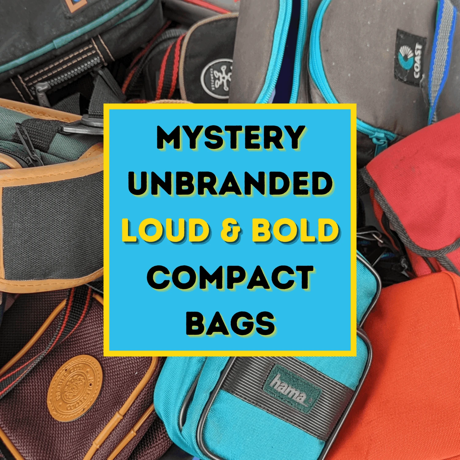Mystery Unbranded Loud And Bold Compact Vintage Camera Bags 3 Mystery Unbranded Loud And Bold Compact Vintage Camera Bags