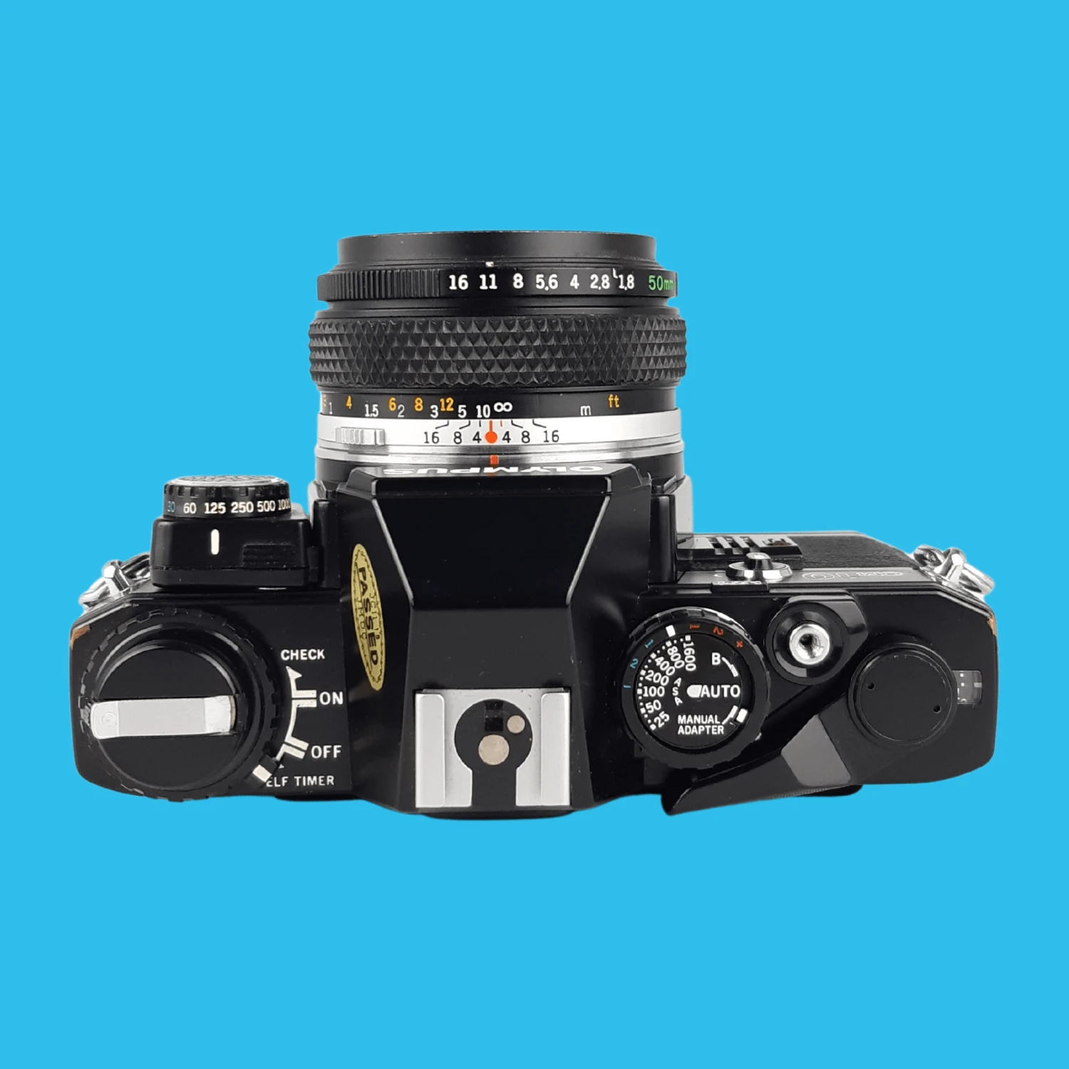 Olympus Black OM-10 RARE Vintage SLR 35mm Film Camera With F/1.8 50mm Prime Lens 9 Olympus Black OM-10 RARE Vintage SLR 35mm Film Camera With F/1.8 50mm Prime Lens - Image 7