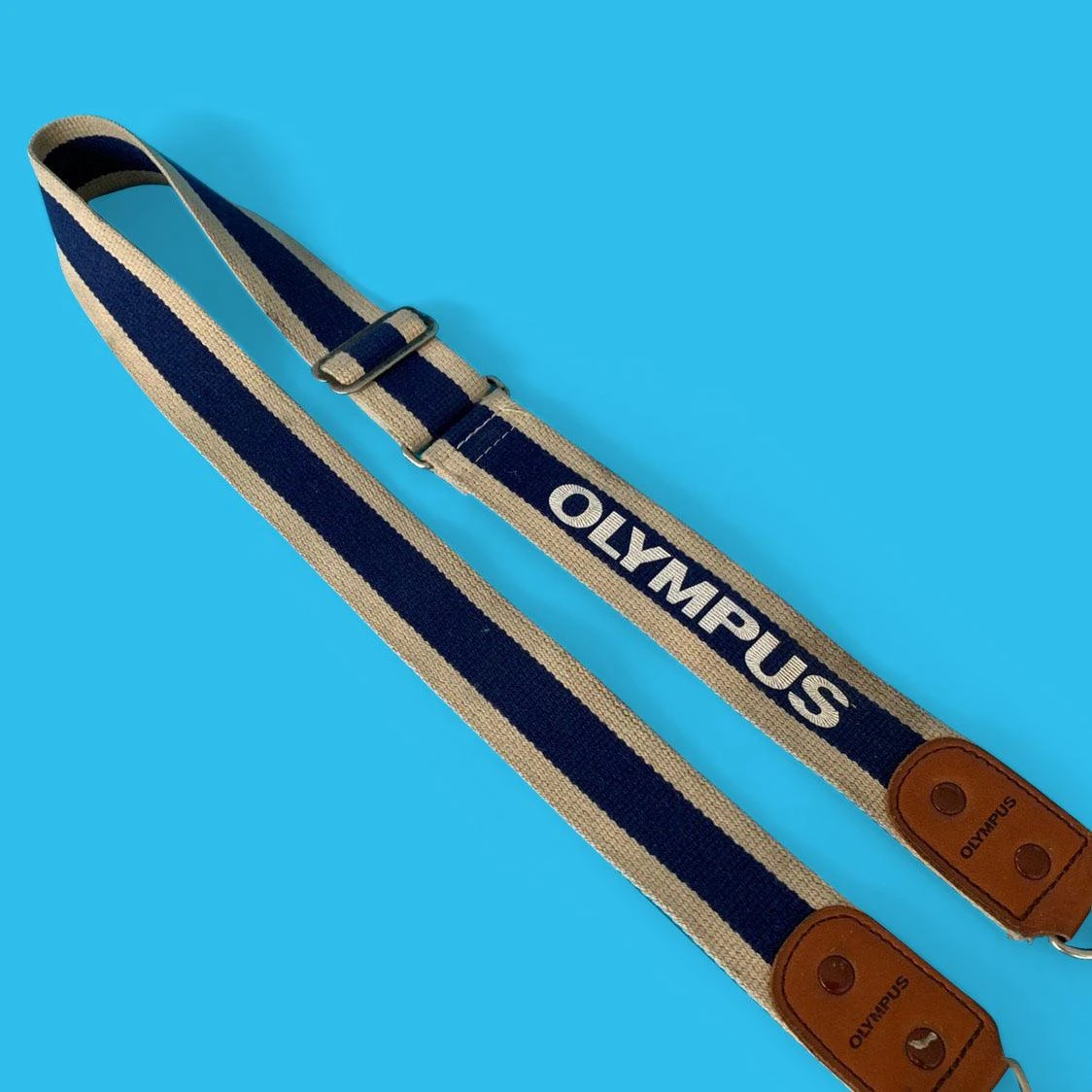 Olympus Blue & Beige SLR Camera Strap 5 Olympus Blue & Beige SLR Camera Strap - Image 3
