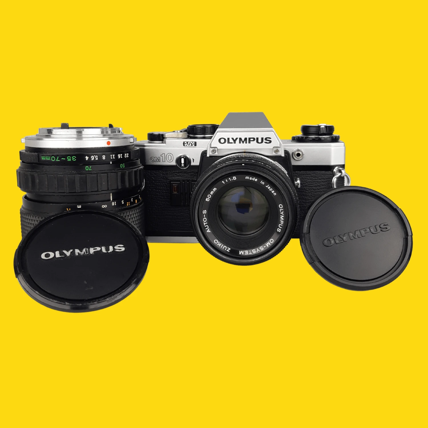 Olympus OM10 35mm Film Camera W/ F/1.8 50mm Lens And Zoom Lens 3 Olympus OM10 35mm Film Camera W/ F/1.8 50mm Lens And Zoom Lens