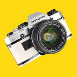 Olympus OM10 White Leather Vintage 35mm Film Camera W/ F/1.8 50mm Lens -Film Camera Store olympus om10 white leather vintage 35mm film camera w f1 8 50mm lens 6