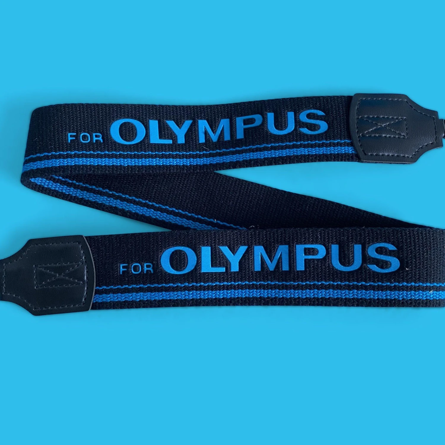 Original Olympus Black & Blue SLR Camera Strap 6 Original Olympus Black & Blue SLR Camera Strap - Image 4
