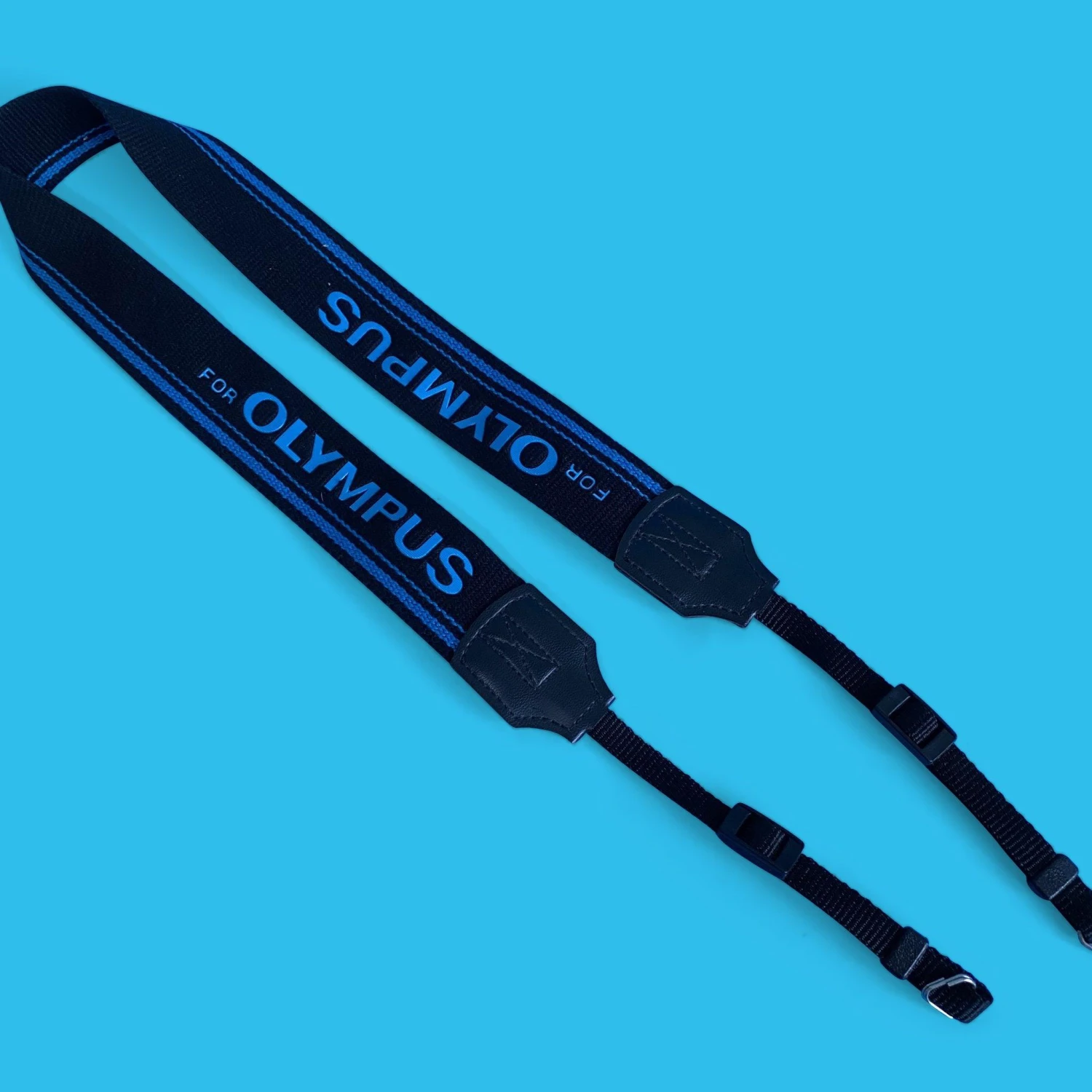 Original Olympus Black & Blue SLR Camera Strap 8 Original Olympus Black & Blue SLR Camera Strap - Image 6
