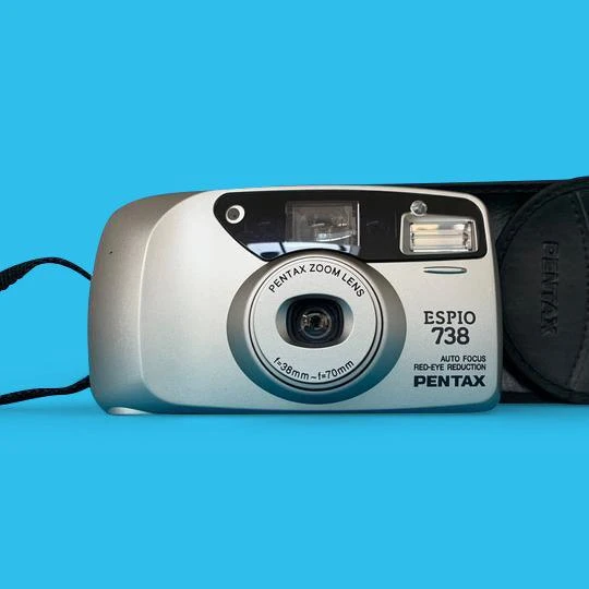 Pentax ESPIO 738 SILVER 35mm Film Camera Point And Shoot 3 Pentax ESPIO 738 SILVER 35mm Film Camera Point And Shoot