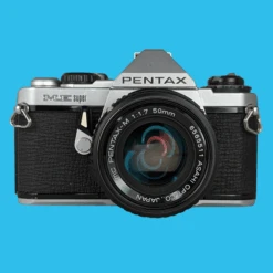 Pentax ME Super Vintage SLR 35mm Film Camera With F/1.7 50mm Prime Lens