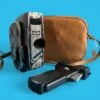 Quarz 8mm Movie Cine Camera With Leather Case -Film Camera Store quarz 8mm movie cine camera with leather case 1