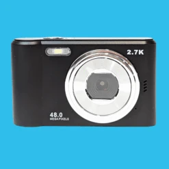 Retro Black Compact Digital Camera - Digicam