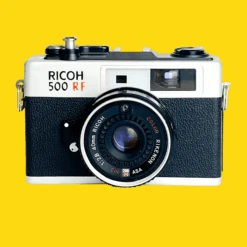 Ricoh 500RF Rangefinder 35mm Film Camera With Rikenon 40mm F2.8 Lens