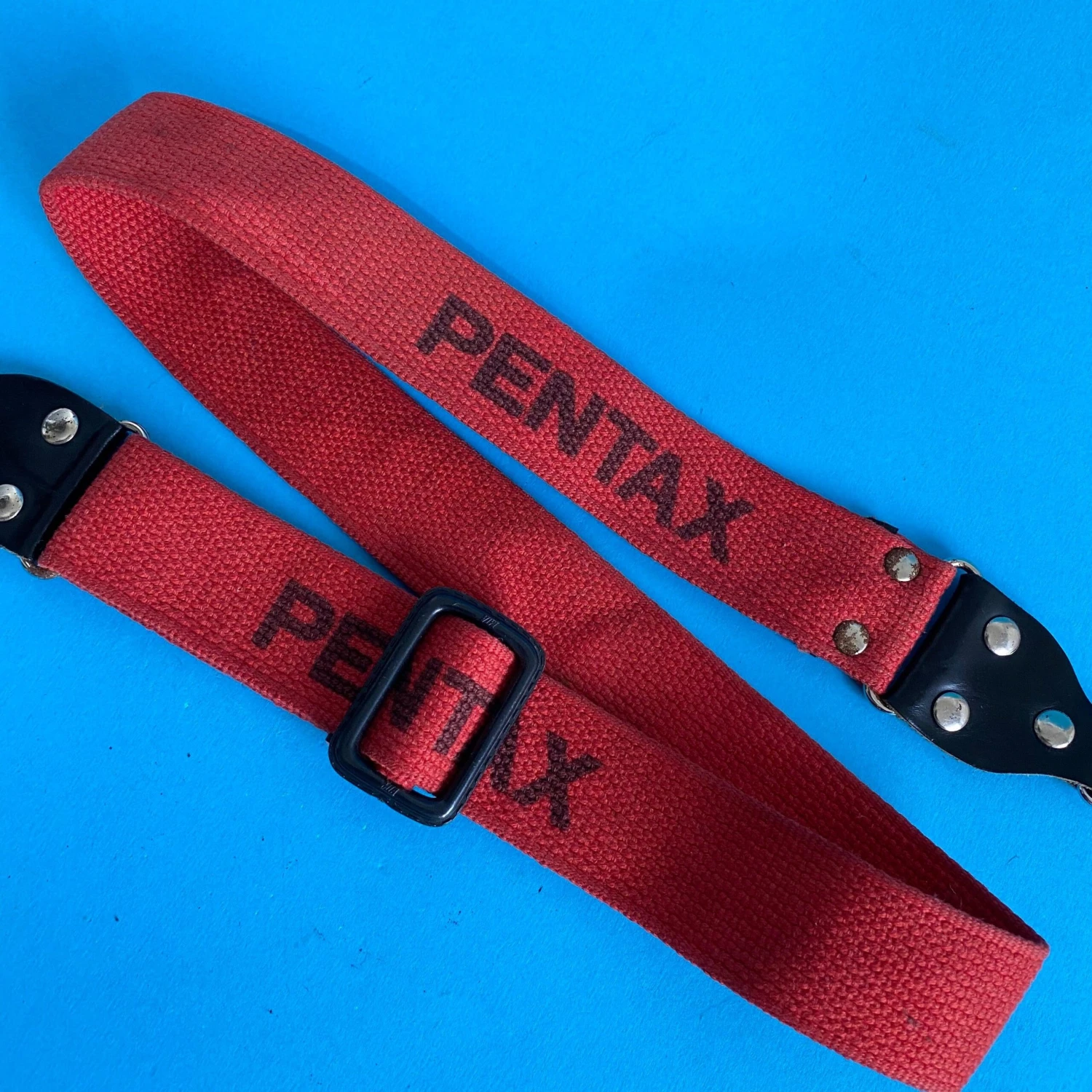 Vintage Pentax Red SLR Camera Strap 3 Vintage Pentax Red SLR Camera Strap