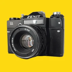 Zenit 11 Black Vintage Metal 35mm SLR Film Camera With Prime Lens 21 Zenit 11 Black Vintage Metal 35mm SLR Film Camera With Prime Lens -Film Camera Store zenit 11 black vintage metal 35mm slr film camera with prime lens 4